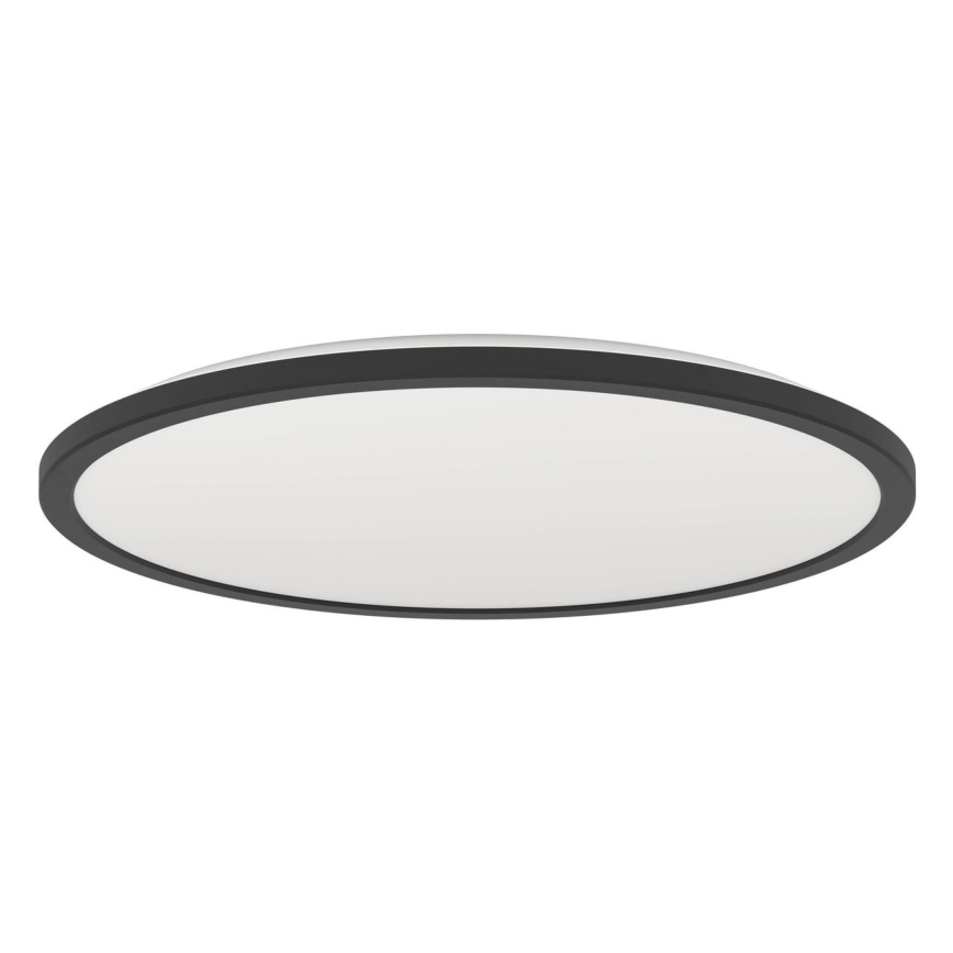 Eglo - LED Ściemnialny plafon łazienkowy LED/16,8W/230V 2700-6500K śr. 50 cm IP44 czarny + zdalne sterowanie