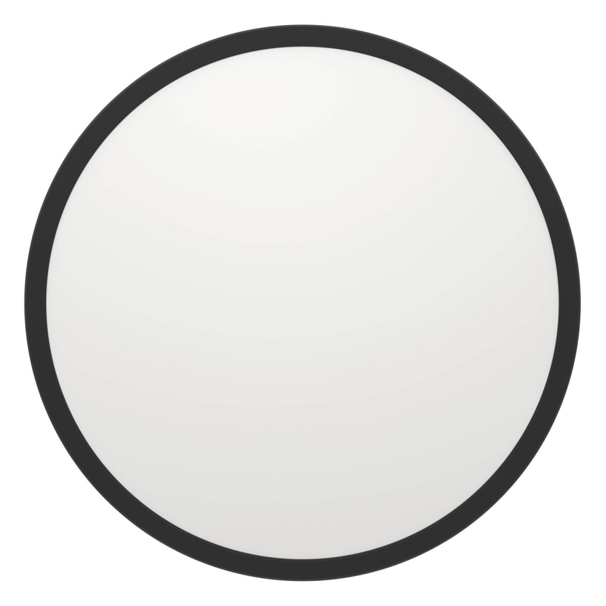 Eglo - LED Ściemnialny plafon łazienkowy LED/16,8W/230V 2700-6500K śr. 50 cm IP44 czarny + zdalne sterowanie