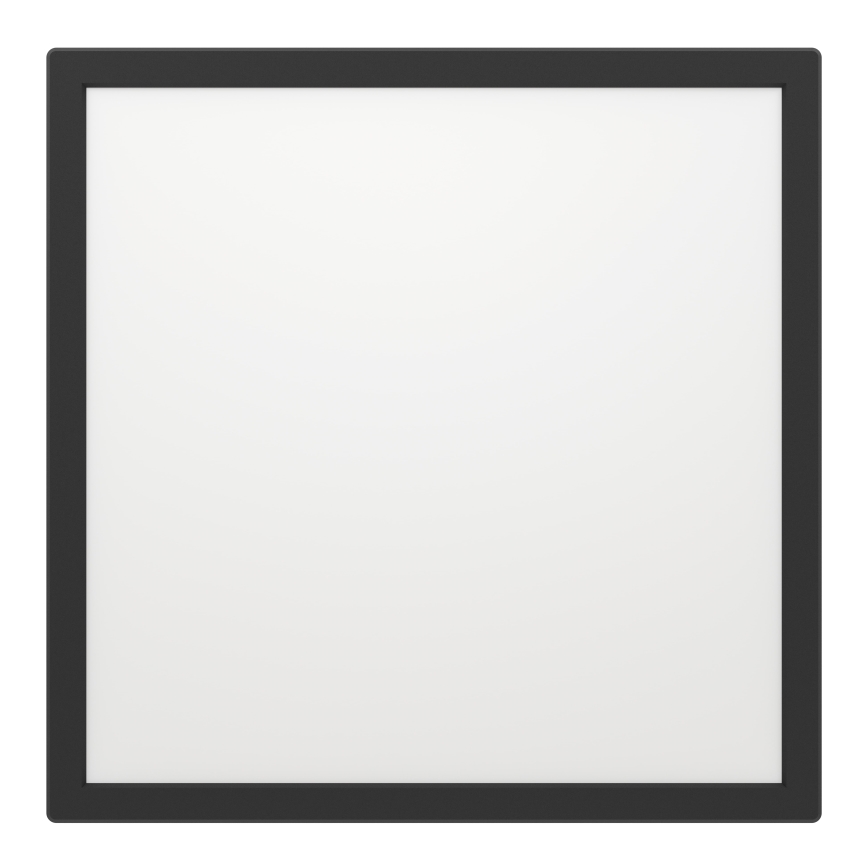Eglo - LED Ściemnialny plafon łazienkowy LED/17,6W/230V 2700-6500K 39x39 cm IP44 czarny + zdalne sterowanie