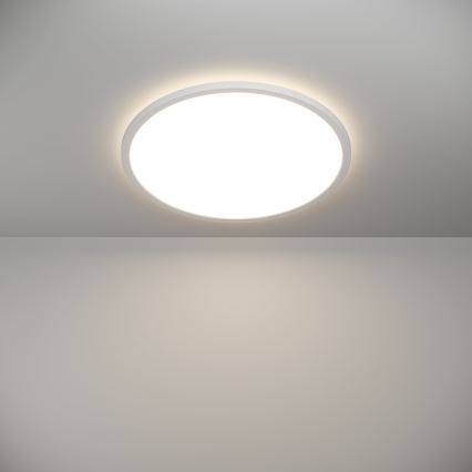 Eglo - LED Ściemnialny plafon łazienkowy LED/16,8W/230V 2700-6500K pr.50 cm IP44 biały + zdalne sterowanie