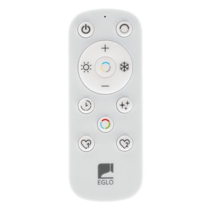 Eglo - LED Ściemnialny plafon łazienkowy LED/17,6W/230V 2700-6500K 39x39 cm IP44 biały + zdalne sterowanie