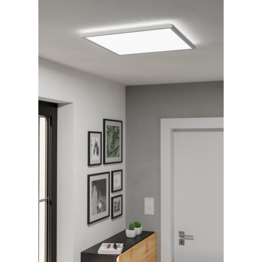 Eglo - LED Ściemnialny plafon łazienkowy LED/17W/230V 2700-6500K 50x50 cm IP44 biały + zdalne sterowanie