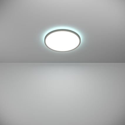 Eglo - LED RGBW Plafon łazienkowy ściemnialny LED/13,9W/230V 2700-6500K śr. 30 cm IP44 czarny ZigBee