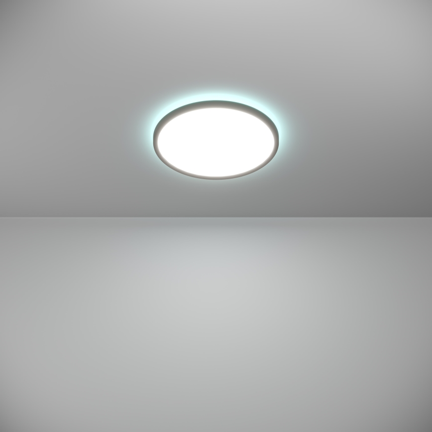 Eglo - LED RGBW Plafon łazienkowy ściemnialny LED/13,9W/230V 2700-6500K śr. 30 cm IP44 czarny ZigBee