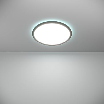 Eglo - LED RGBW Plafon łazienkowy ściemnialny LED/18,5W/230V 2700-6500K pr.38,9cm IP44 czarny ZigBee
