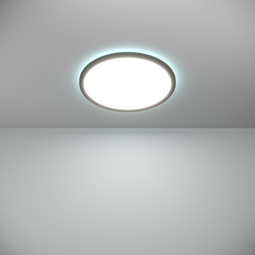 Eglo - LED RGBW Plafon łazienkowy ściemnialny LED/18,5W/230V 2700-6500K pr.38,9cm IP44 czarny ZigBee