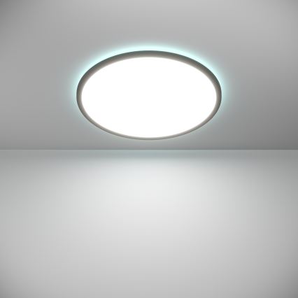 Eglo - LED RGBW Plafon łazienkowy ściemnialny LED/16,8W/230V 2700-6500K śr. 50 cm IP44 czarny ZigBee