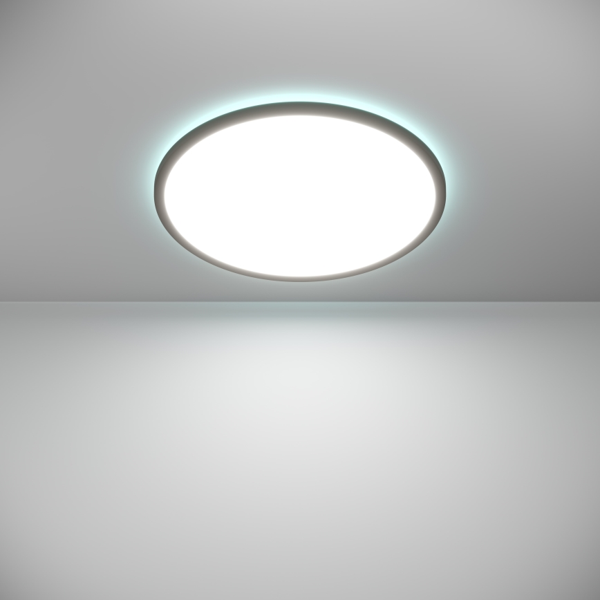 Eglo - LED RGBW Plafon łazienkowy ściemnialny LED/16,8W/230V 2700-6500K śr. 50 cm IP44 czarny ZigBee