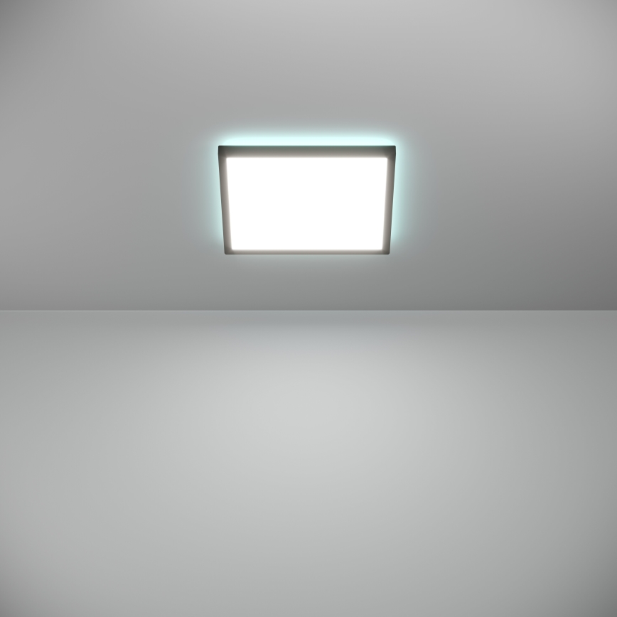 Eglo - LED RGBW Plafon łazienkowy ściemnialny LED/13,4W/230V 2700-6500K 29x29 cm IP44 czarny