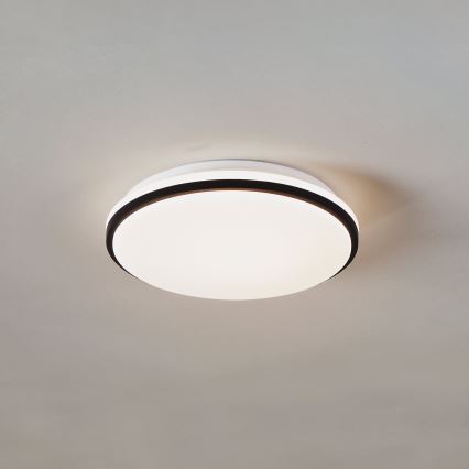 Eglo - LED oprawa sufitowa do łazienki LED/18W/230V 3000/4000/6500K Ø 34 cm IP54 czarna