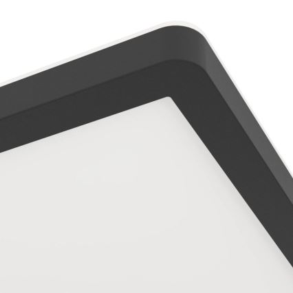 Eglo - LED łazienkowa oprawa sufitowa LED/16,4W/230V 29x29 cm IP54 czarna