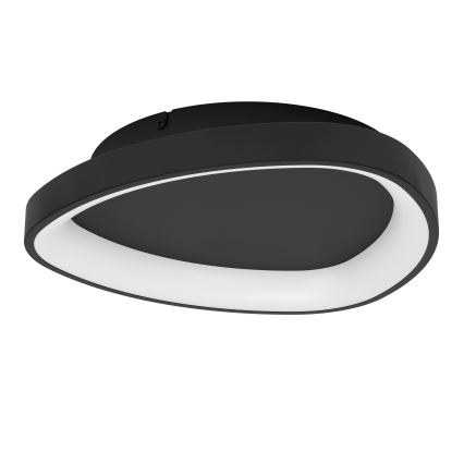 Eglo - LED Plafon ściemnialny LED/12W/230V 2700-6500K czarny + pilot zdalnego sterowania