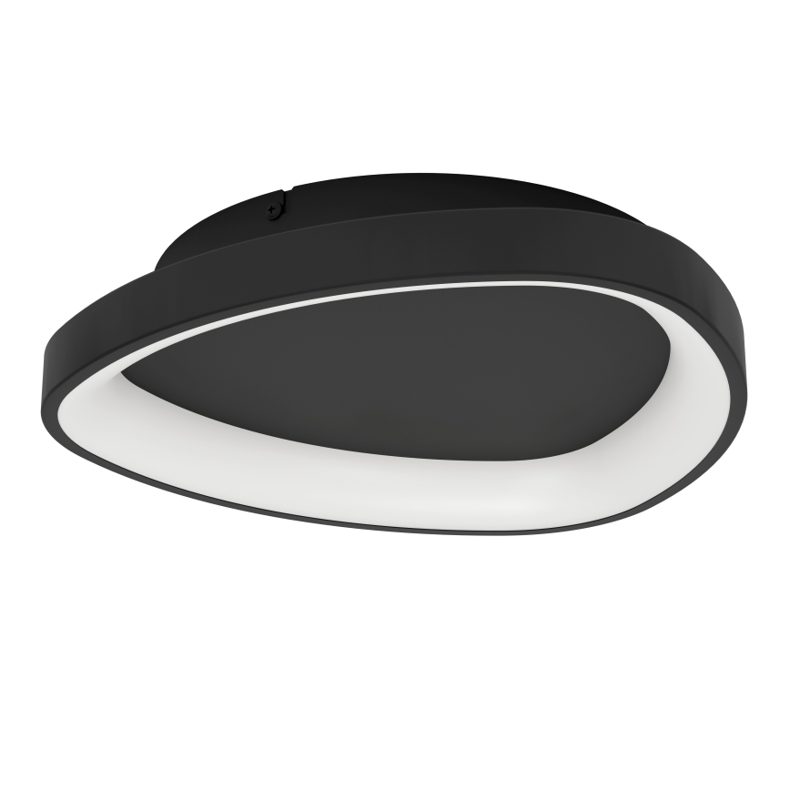 Eglo - LED Plafon ściemnialny LED/12W/230V 2700-6500K czarny + pilot zdalnego sterowania