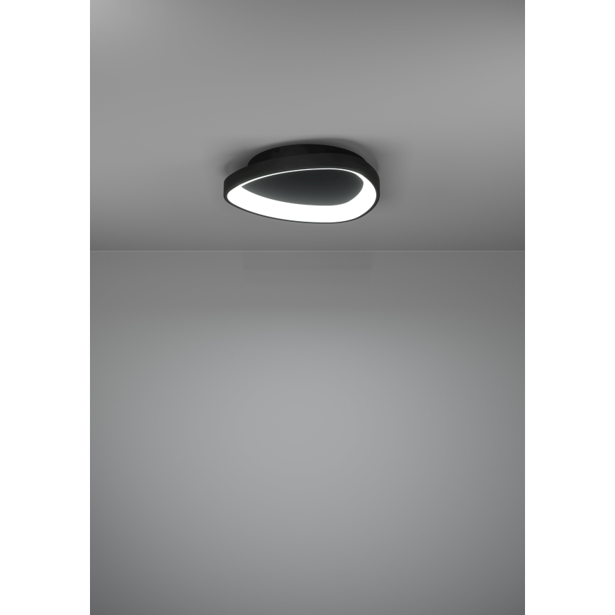 Eglo - LED Plafon ściemnialny LED/12W/230V 2700-6500K czarny + pilot zdalnego sterowania