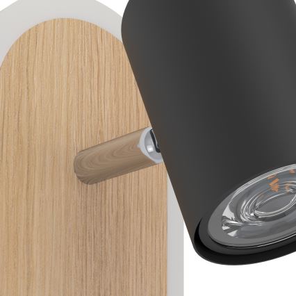 Eglo - Kinkiet ścienny punktowy LED/7W/230V brązowy/czarny