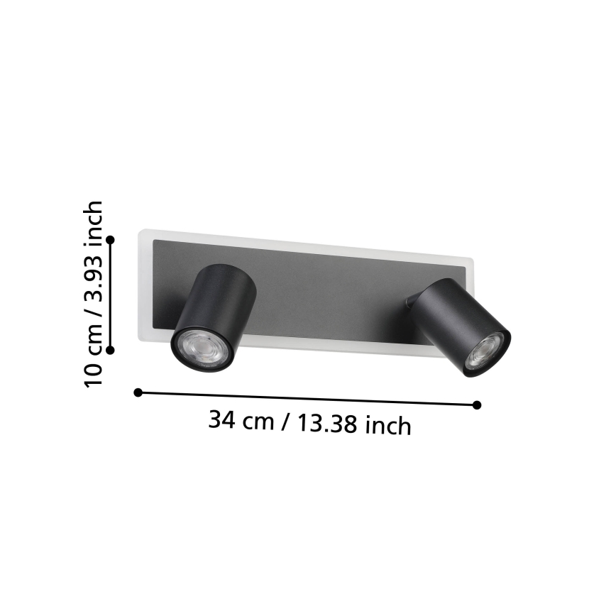 Eglo - LED oprawa punktowa LED/12W/230V czarna