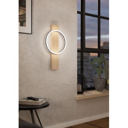 Eglo - LED Kinkiet LED/12W/230V 3000K beżowy/czarny