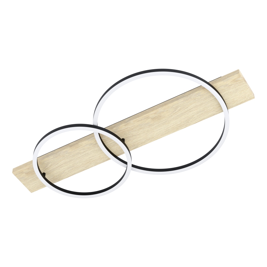 Eglo - LED Plafon 2xLED/12W/230V 3000K beżowy/czarny
