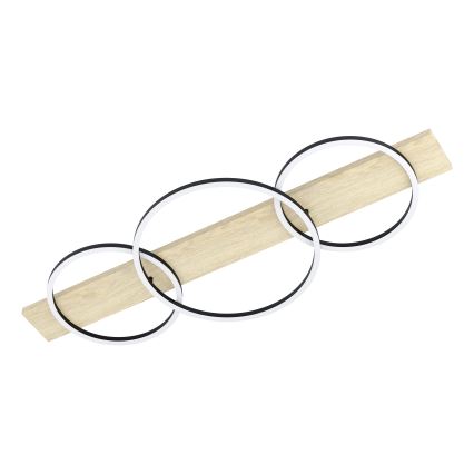 Eglo - LED Plafon 3xLED/12W/230V 3000K beżowy/czarny