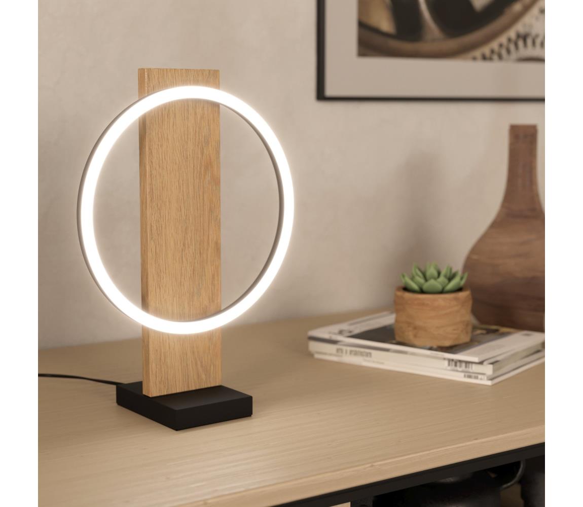 Eglo 901718 - LED Lampa stołowa BOYAL LED/12W/230V 3000K beżowy/czarny
