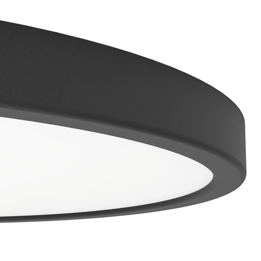 Eglo - Ściemnialna lampa sufitowa łazienkowa LED RGBW, 17,5 W, 230 V, 2700–6500 K, śr. 38,9 cm, IP44, czarna