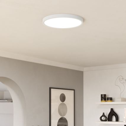 Eglo - LED RGBW ściemnialny plafon łazienkowy LED/17,5W/230V 2700-6500K śr. 38,9 cm IP44 biały