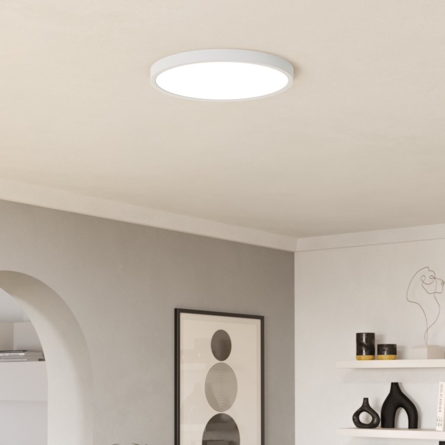 Eglo - LED RGBW ściemnialny plafon łazienkowy LED/17,5W/230V 2700-6500K śr. 38,9 cm IP44 biały