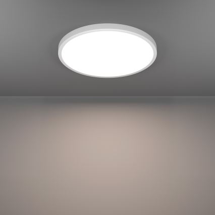 Eglo - LED RGBW ściemnialna lampa sufitowa do łazienki LED/17,5W/230V 2700-6500K śr. 39,9 cm IP44 biała