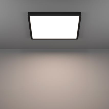 Eglo - LED RGBW ściemnialna lampa sufitowa do łazienki LED/17,8W/230V 2700-6500K 39x39 cm IP44 czarna
