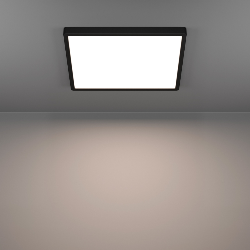 Eglo - LED RGBW ściemnialna lampa sufitowa do łazienki LED/17,8W/230V 2700-6500K 39x39 cm IP44 czarna