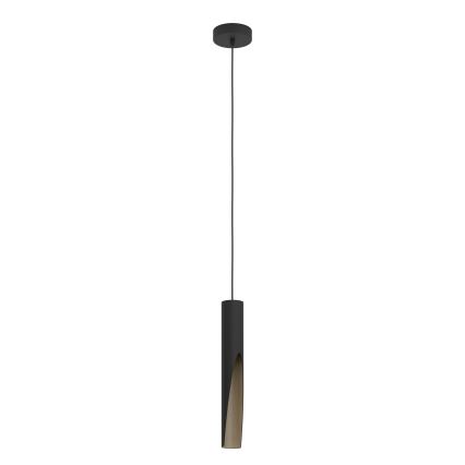 Eglo - LED Żyrandol na lince 1xGU10/4,5W/230V 3000K czarny/brązowy