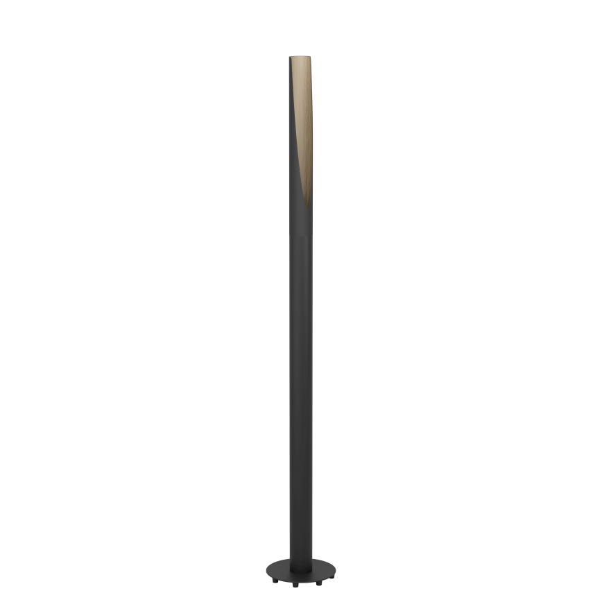Eglo 901735 - LED Lampa podłogowa BARBOTTO 1xGU10/4,5W/230V 3000K czarna/brązowa