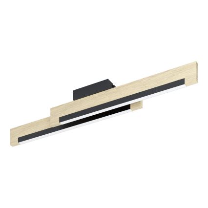 Eglo - LED Plafon ściemnialny 2xLED/10W/230V 3000K czarny/beżowy