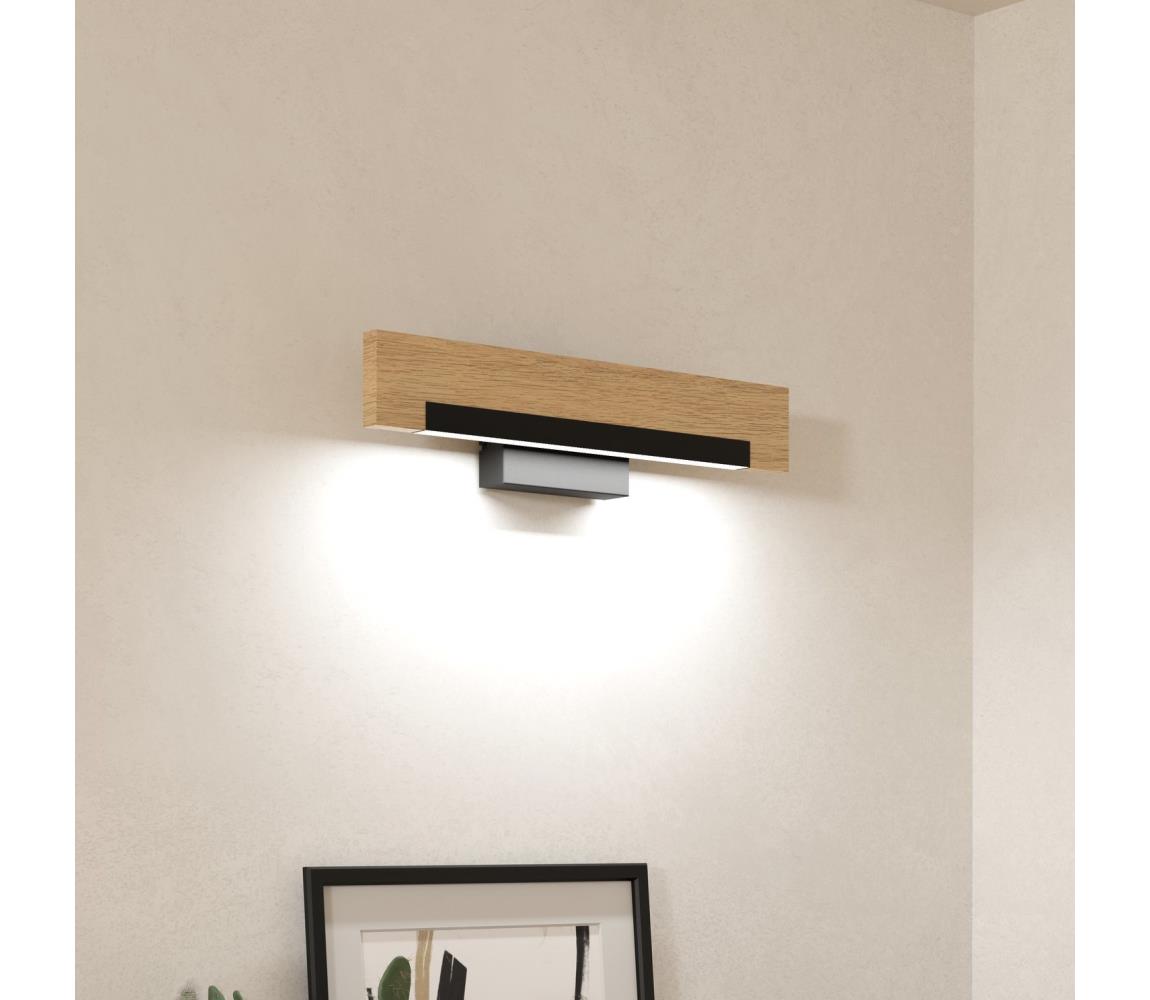 Eglo 901738-LED Kinkiet CAMACHO LED/9,6W/230V 3000K czarny/beżowy