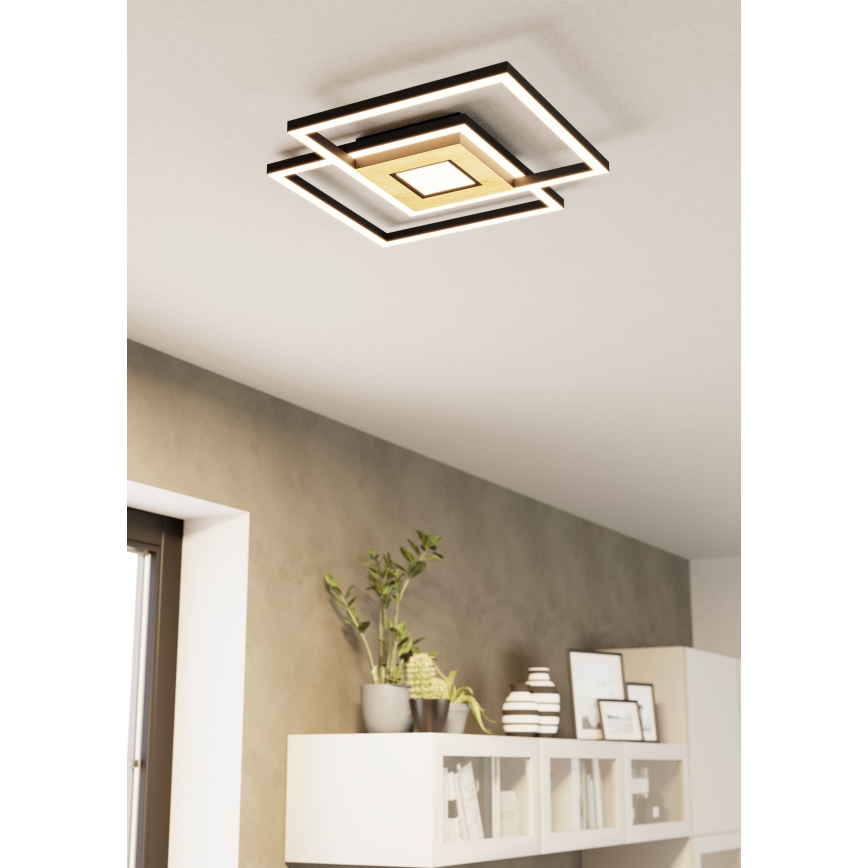 Eglo - ściemnialna lampa sufitowa LED 2xLED/17W/230V +LED/4,2W 2700-6500K + pilot zdalnego sterowania