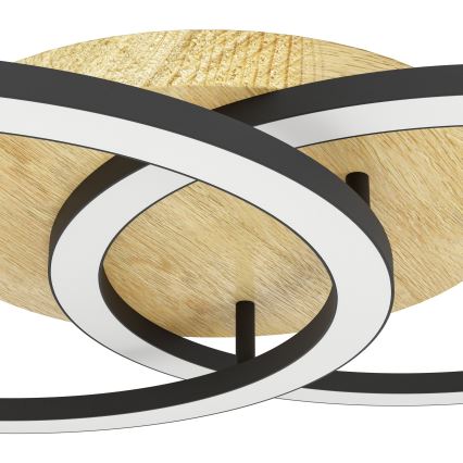 Eglo - LED Plafon ściemnialny 2xLED/16W/230V 2700-6500K beżowy/czarny ZigBee