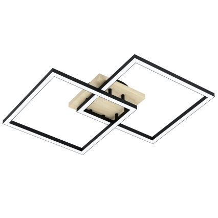 Eglo - LED Ściemnialny żyrandol natynkowy 4xLED/32W/230V 2700-6500K brązowe/czarne