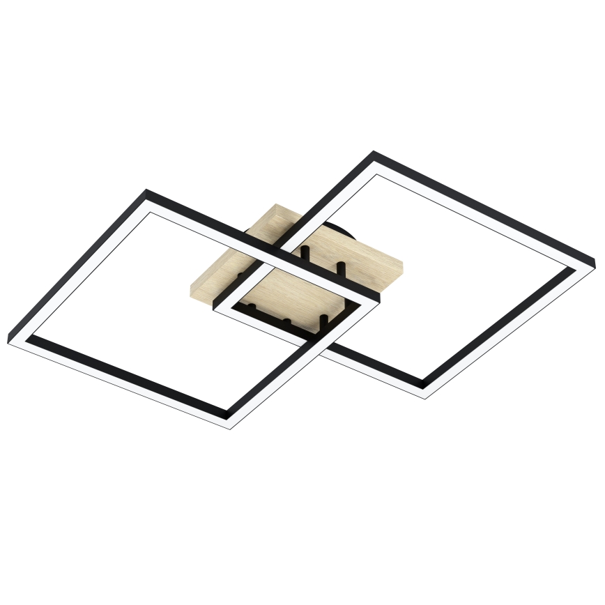 Eglo - LED Ściemnialny żyrandol natynkowy 4xLED/32W/230V 2700-6500K brązowe/czarne