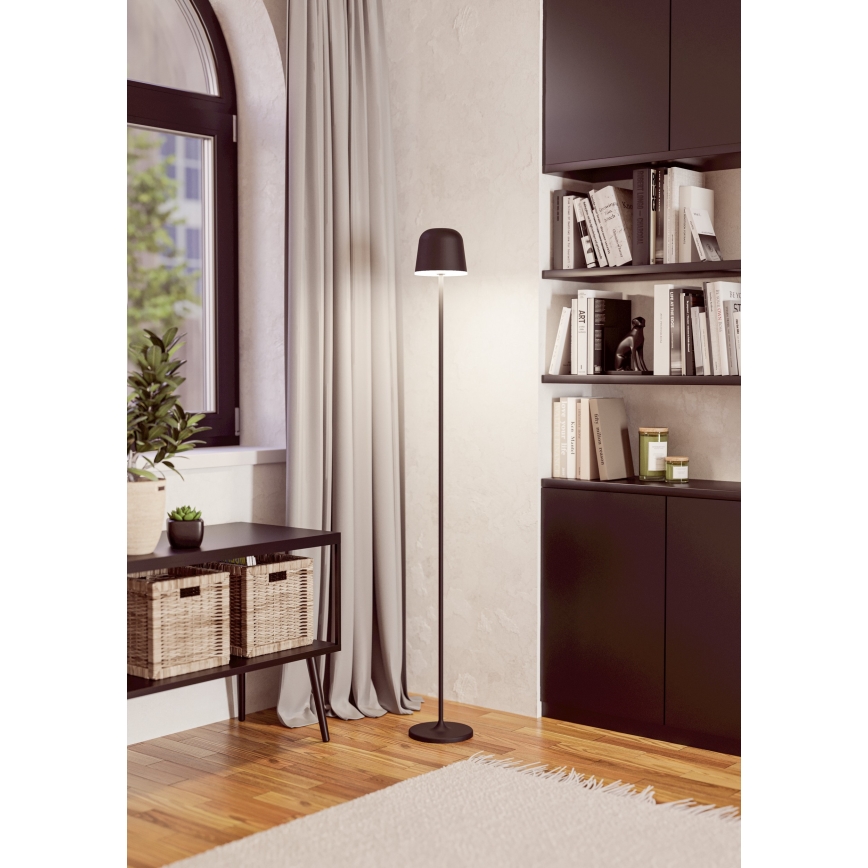 Eglo - LED Ściemnialna zewnętrzna ładowalna lampa podłogowa LED/4,3W/5V 2400/3000/4000K IP54 czarny