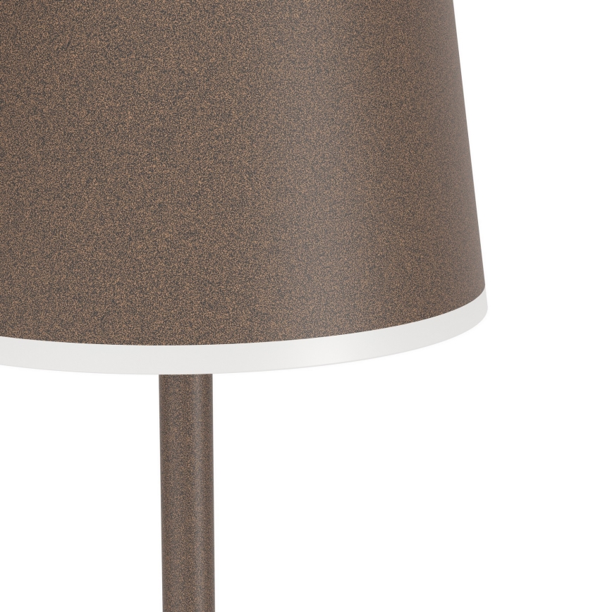 Eglo - LED Ściemnialna zewnętrzna ładowalna lampa podłogowa LED/4,3W/230V 2400/3000/4000K IP54 brązowy