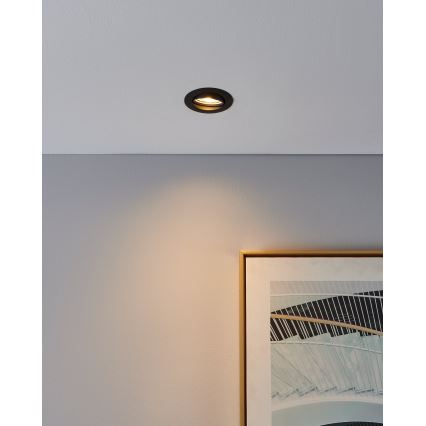 Eglo - ZESTAW 3x LED Oprawa wpuszczana 1xGU10/4W/230V czarna