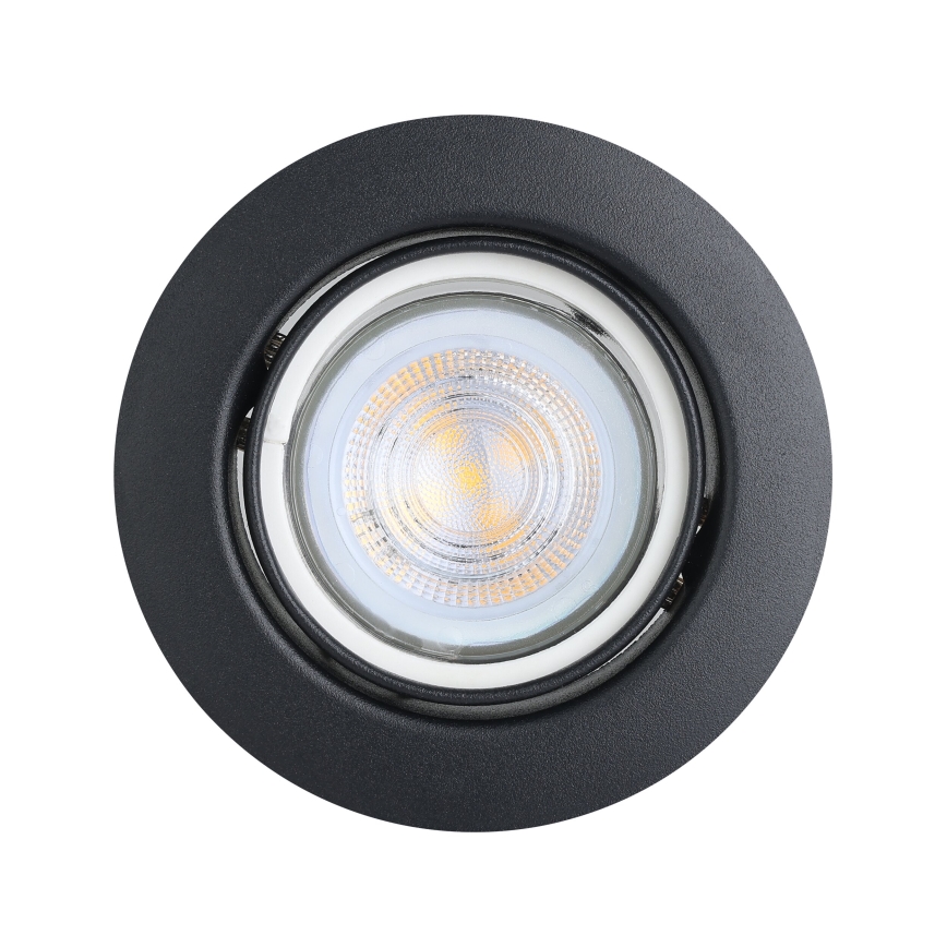 Eglo - ZESTAW 3x LED Oprawa wpuszczana 1xGU10/4W/230V czarna