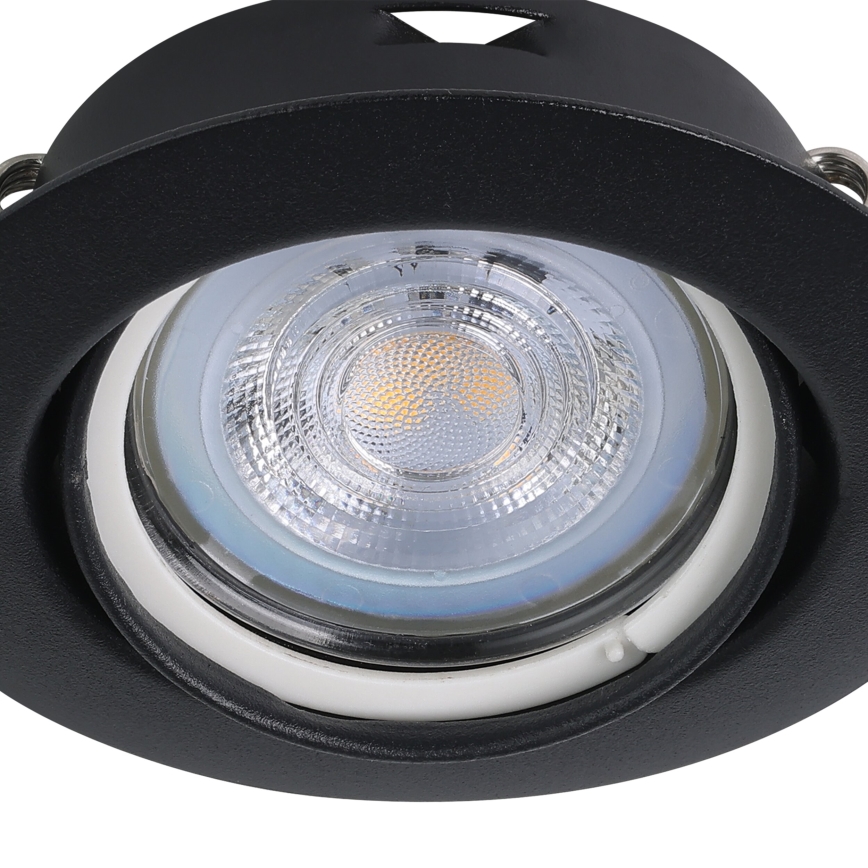 Eglo - ZESTAW 3x LED Oprawa wpuszczana 1xGU10/4W/230V czarna