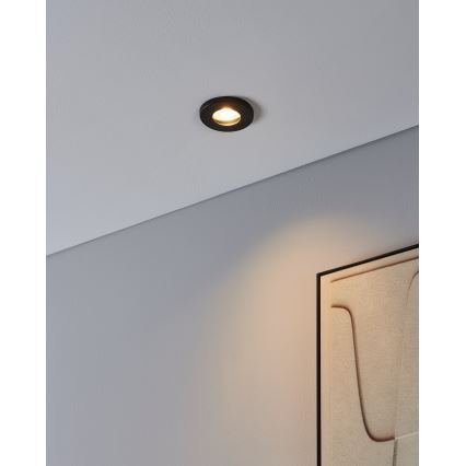 Eglo - ZESTAW 3xLED Oprawa wpuszczana łazienkowa 1xGU10/4W/230V IP44 czarne