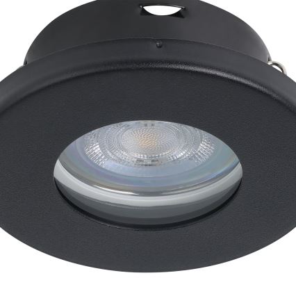 Eglo - ZESTAW 3xLED Oprawa wpuszczana łazienkowa 1xGU10/4W/230V IP44 czarne