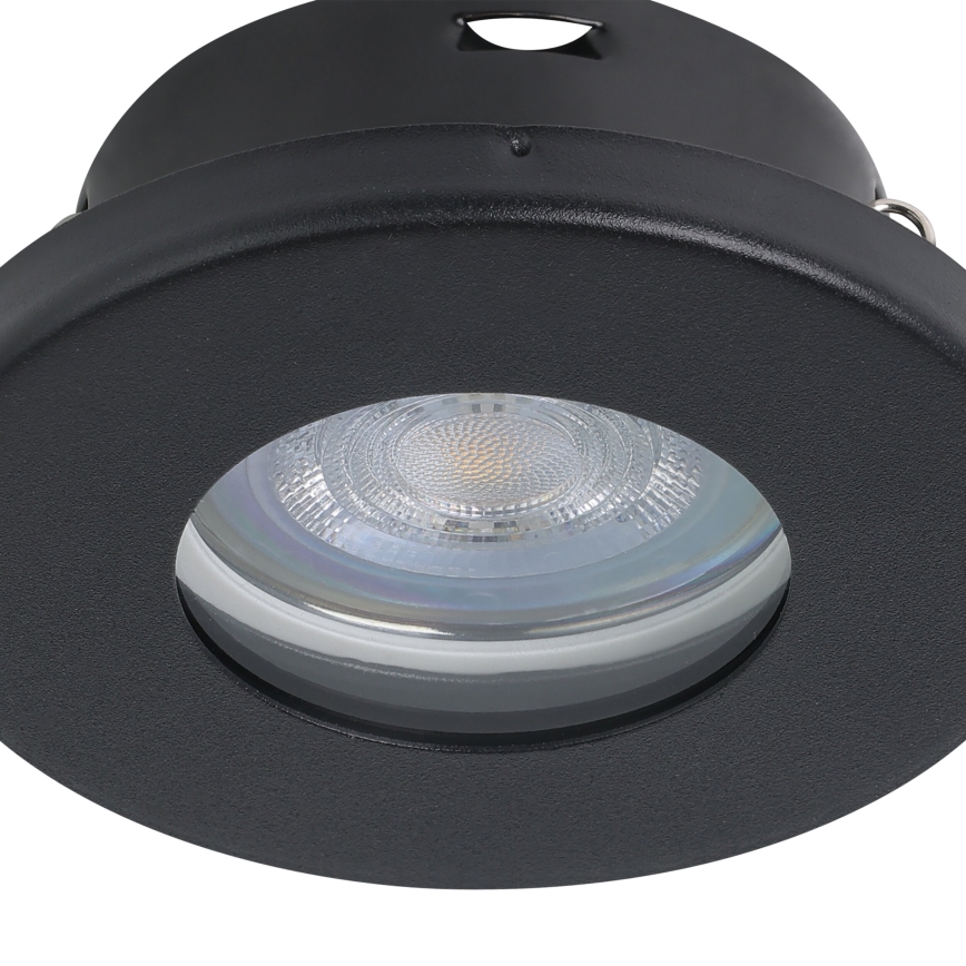 Eglo - ZESTAW 3xLED Oprawa wpuszczana łazienkowa 1xGU10/4W/230V IP44 czarne