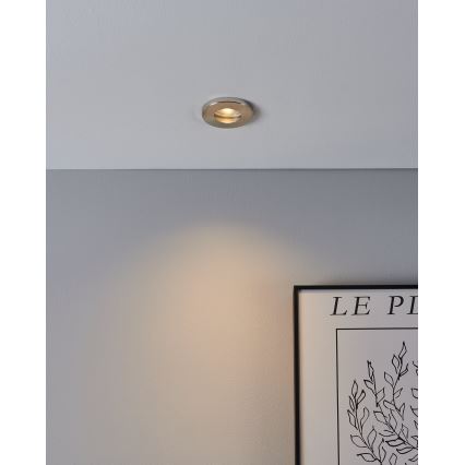 Eglo - ZESTAW 3xLED Oprawa wpuszczana łazienkowa 1xGU10/4W/230V IP44 matowy chrom