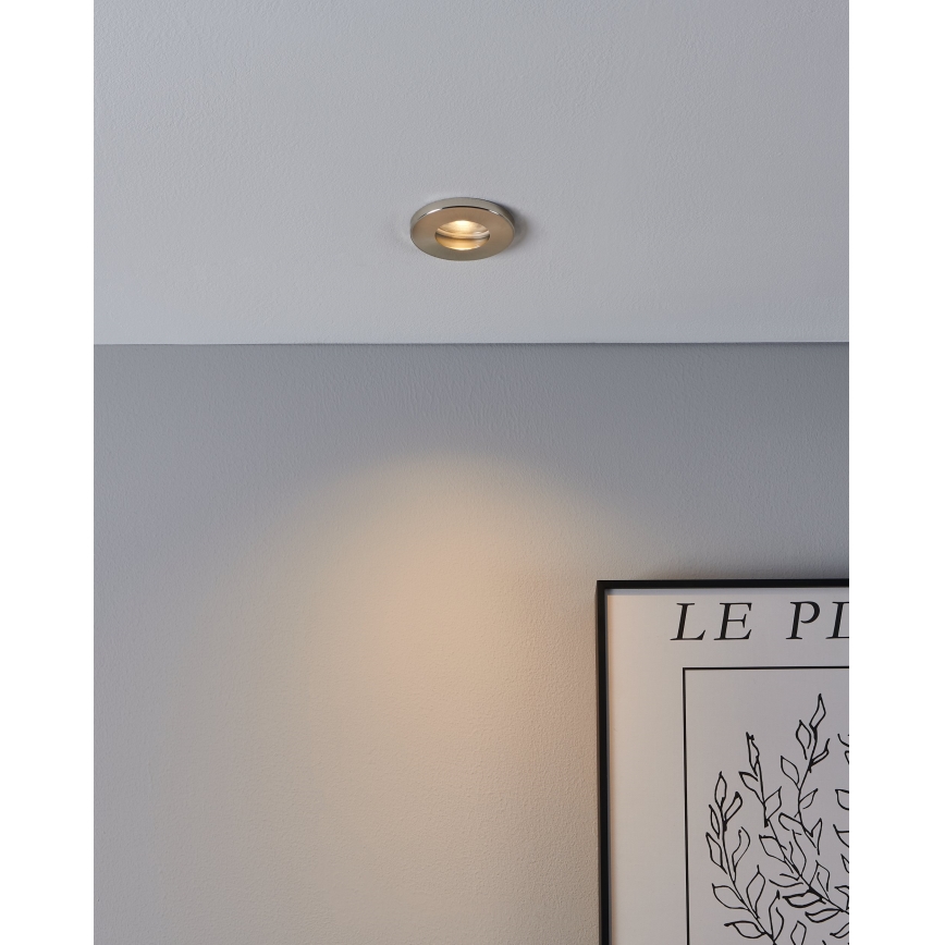 Eglo - ZESTAW 3xLED Oprawa wpuszczana łazienkowa 1xGU10/4W/230V IP44 matowy chrom