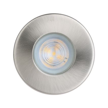 Eglo - ZESTAW 3xLED Oprawa wpuszczana łazienkowa 1xGU10/4W/230V IP44 matowy chrom