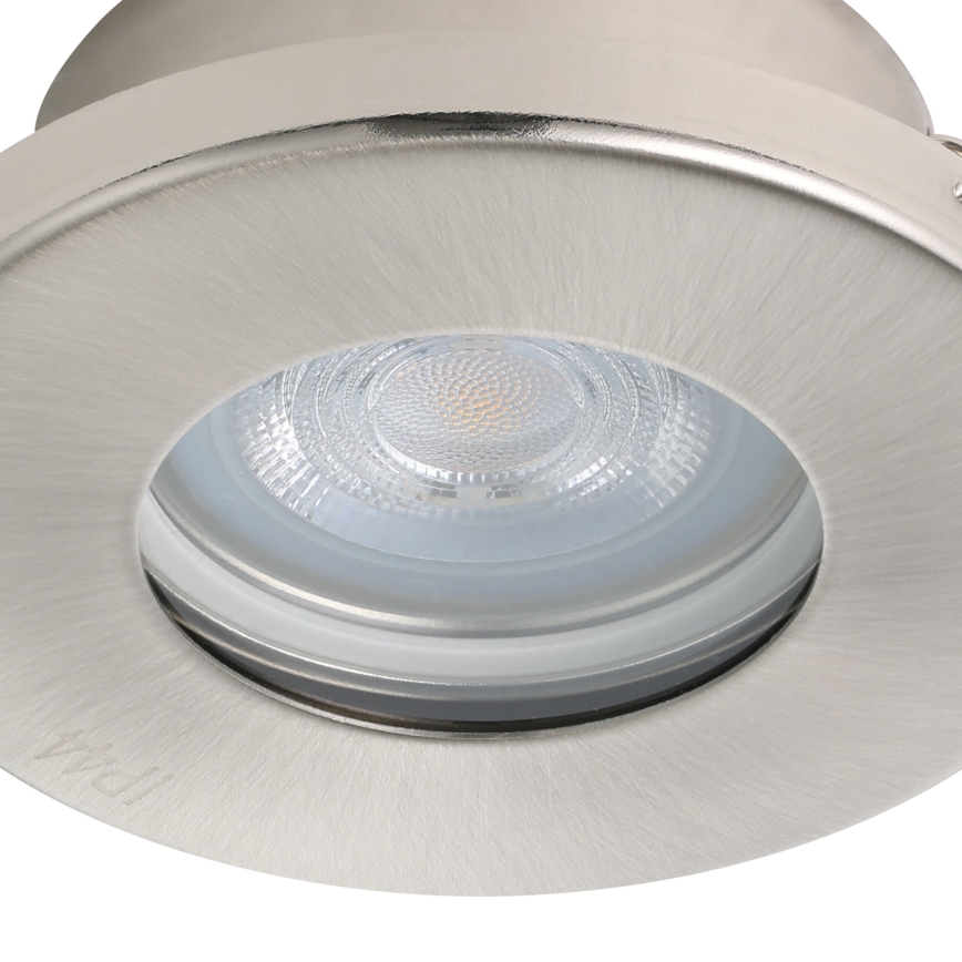 Eglo - ZESTAW 3xLED Oprawa wpuszczana łazienkowa 1xGU10/4W/230V IP44 matowy chrom